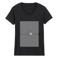 Women's V-Neck T-Shirt — Black