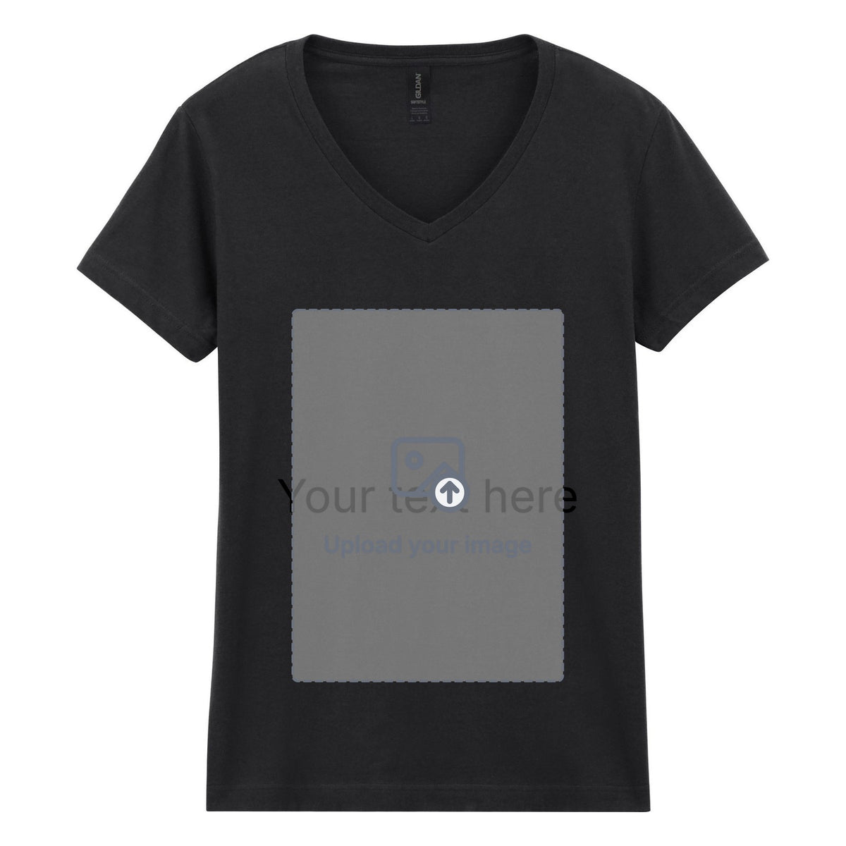 Women's V-Neck T-Shirt — Black